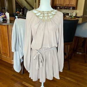 Ramy Brook tan dress new with tags size small